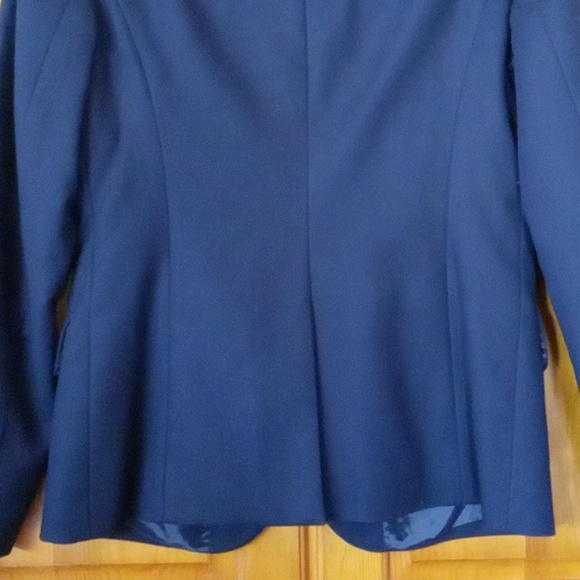 J. Crew Women's Black Classic Fitted Cotton Blazer Jacket 2 - Picture 8 of 14